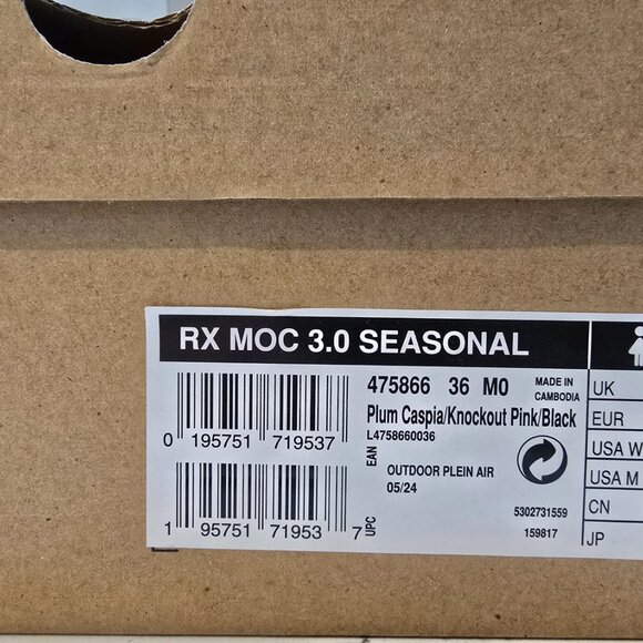 Salomon RX Moc 3.0 'Plum Caspia Knockout Pink' L47586600 Size US MENS 12 NEW - Picture 8 of 8